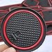 Auovo Anti-Dust Door Mats for Ford F150 SuperCrew 2019 2018 2017 2016 2015 Interior Accessories Door Compartment Mat Cup Holder Liners (Pack of 29) (Red)