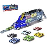 Toy Car for Kids Matchbox Cars for 4 5 6 Year Old Boys Hot Wheel Track Gift Toys for boy Race Tracks for Boys Toy Vehicle Include 12 Alloy Cars and One Container Truck