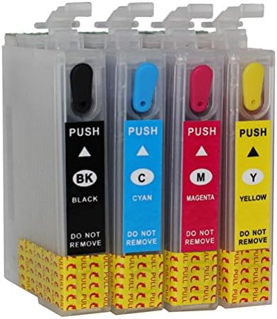 AQree 4 Pack Remanufactured 200XL Empty Refillable Ink Cartridge For XP-100 XP-200 XP-300 XP-400 XP-310 XP-410 WF-2520 WF-2530 WF-2540 printers