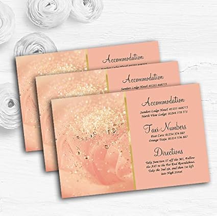 Cartes D Invitation De Mariage Personnalisees Rose Peche 150 Cards Amazon Fr Fournitures De Bureau