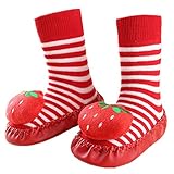 Yougao Baby Cartoon Non-Skid Rattle Sock Shoe Anti Slip Skid Socks Toddler Shoes (FBA)
