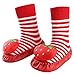 Yougao Baby Cartoon Non-Skid Rattle Sock Shoe Anti Slip Skid Socks Toddler Shoes (FBA)