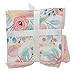 Minky Ultra Soft Baby Blankets Security Blankets With Printed Pink Blossoms Design by Graced Soft Luxuries