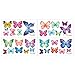 DECOWALL DS9-1302 30 Vibrant Butterflies Kids Wall Stickers Wall Decals Peel and Stick Removable Wall Stickers for Kids Nursery Bedroom Living Room d?cor