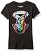 Harry Potter Girls' Big Hogwarts Shield, Black, M7/8