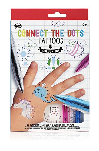 NPW-USA Connect-The-Dots Temporary Tattoos, 26-Count
