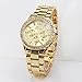 GreenDimension Women's Geneva Luxury Alloy Analog Quartz Golden Watch