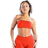 TRYTO Impact Backless Bandeau Sports Strapless Bra Yoga Top Women Workout Fitness Gym Outdoor Strappy Tops