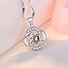 Alberoo 925 Sterling Silver Cubic Zirconia Four Leaf Clover Pendant Necklace…