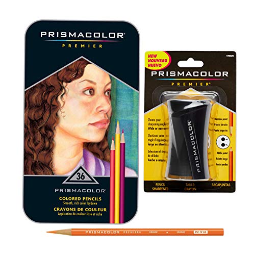 Prismacolor premier colored pencils, soft core, 36 pack…