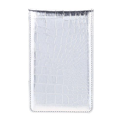 Dwawoo Golf Counter Card, Golf Score Keeper Card Golf Scorecard Holder with Wooden Pencil Golf Accessories(Silver)