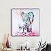 MOHOO 50x50cm Elephant Oil Painting Canvas Wall Art wall decorations paintings for living room, bedroom, kitchen, office etc.