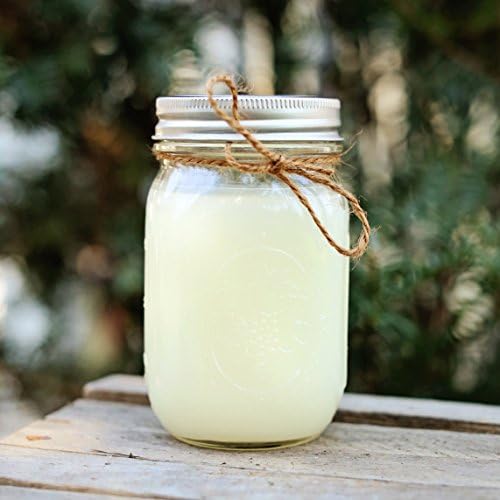 Toasted Marshmallow Scented Mason Jar Candle, Strongly Scented Handmade Candles