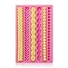 Beasea Silicone Mold for Cake Decorating, Pie Crust Pearl Lace Fondant Diy Baking Tool Pink Border Decoration Sugarcraft Lace Rope Mould for Chocolate Cupcake Candy Pastry Jelly