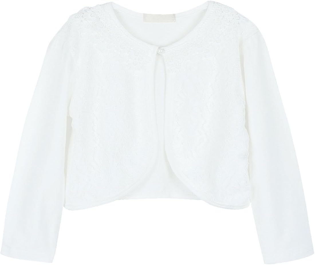 Alvivi Gilet Bebe Fille Cardigan Blanc Rose Dentelle Bolero Soiree Blouson Manches Longue Veste Mariage Anniversaire Manteau Hiver 12 Mois 8 Ans Vetements Fille Dwteam In