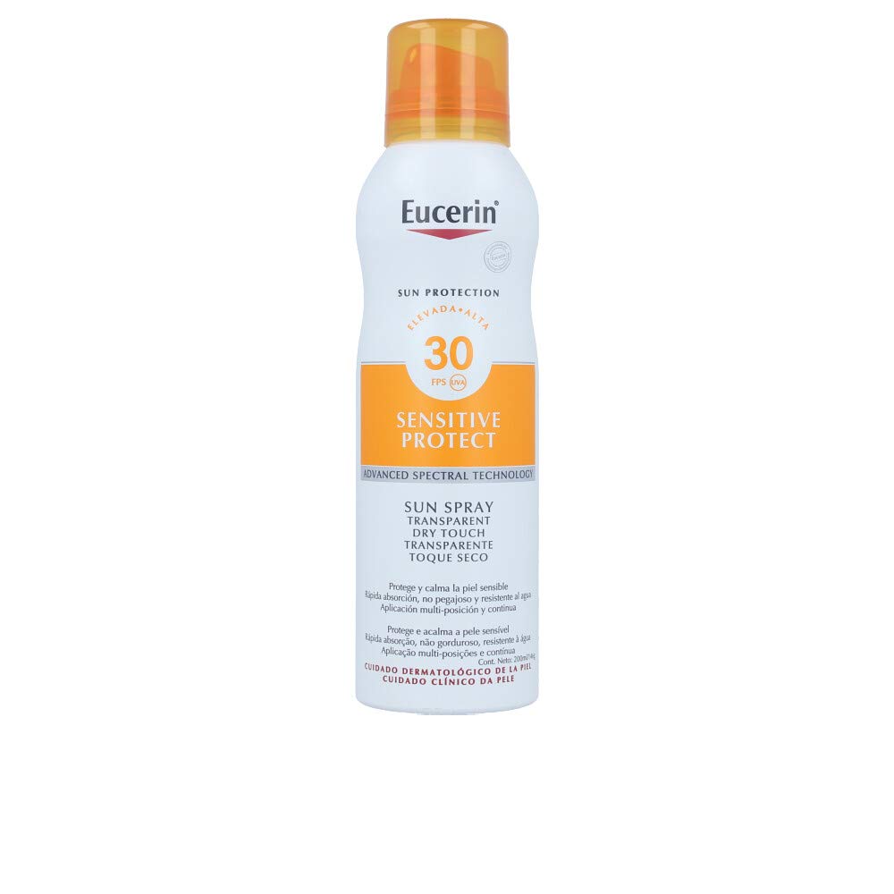 eucerin dry touch suncream spray for sensitive skin spf 50