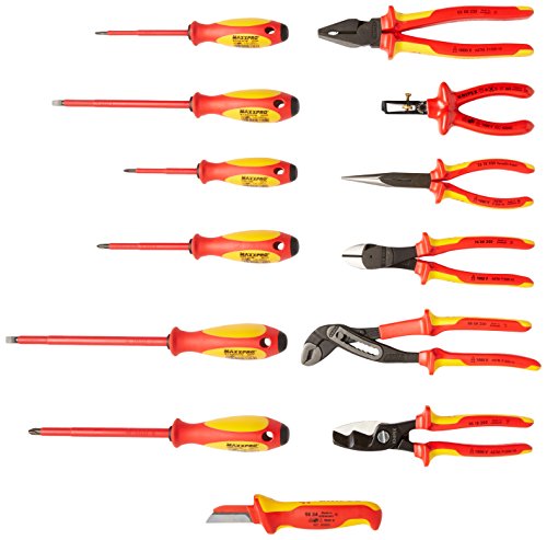 Click Here to See More Images Knipex Tools 9K 00 80 03 US 1,000V Electricians Insulated Tool Set In Pouch (13 Piece)