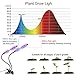 Grow Light, Auto ON & OFF Every Day with Two-way Timer 24W Dual Head Growing Lamp for Indoor Plants, High Power LED, 8 Dimmable Levels, 4/8/12H Memory Timing for Hydroponics Greenhouse Gardening