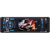 Absolute DMR400 4-Inch In-Dash Receiver with DVD Player Flip Down Detachable Panel, T feet Screen