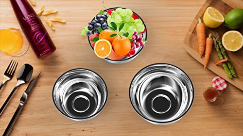 image for Mixing Bowls Stainless Steel, Thickened Premium Nesting Bowls by Umite