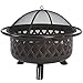 Best Choice Products Outdoor 36-inch Firebowl Fire Pit Stove w/Bronze Finish and Flame Retardant Spark Arrestor, Black