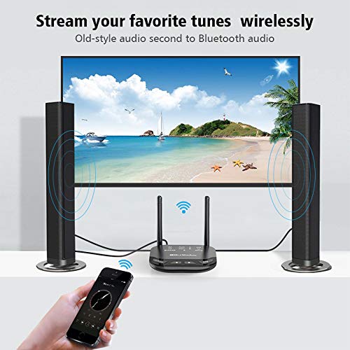 Blueshadow Bluetooth Transmitter Receiver, Bluetooth 5.0 aptX HD Low