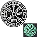 EmbTao Glow in Dark Vegvisir Viking Compass Norse Rune Morale Tactical Embroidered Applique Fastener Hook&Loop Patch