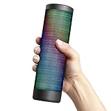 D.M.LIFE Portable Wireless Bluetooth Speaker with 6 Pulse Colorful LED Light Modes Black