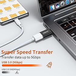 USB C to USB Adapter [2-Pack], Thunderbolt 4 to USB