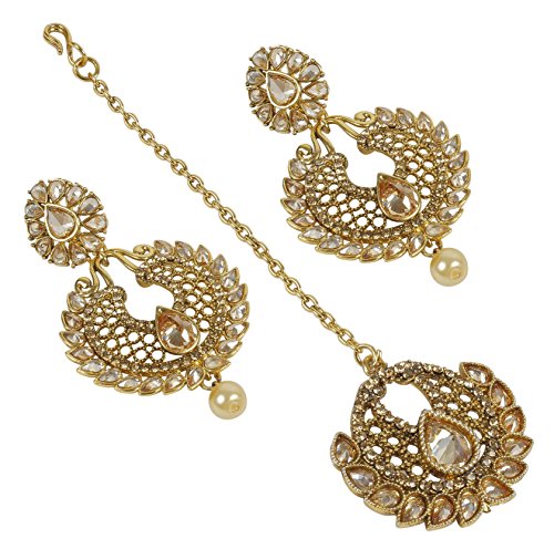 Gold Plated Crystal Earring 