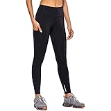 SuperXC Women's High Waisted Solid Color Leggings Full-Length/Seven Points Pocke