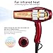 1875W Infrared Professional Salon Hair Dryer, Negative Ionic Blow Dryer for Fast Drying, DC Motor Light Weight Low Noise Hair Blow Dryers with Concentrator