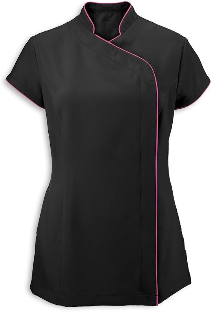 Alexandra Workwear Womens Easycare Wrap Zip Beauty Tunic Amazon.co.uk