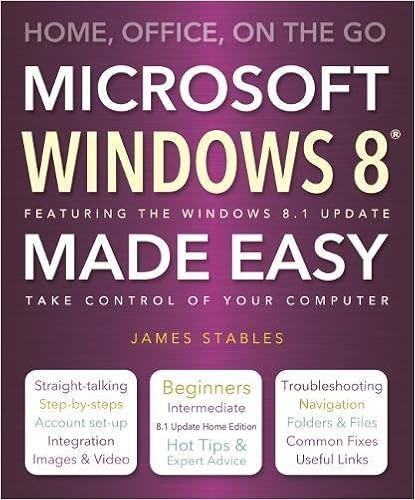 Windows 8 Made Easy Home Office On The Go Amazon Co Uk Stables James Books