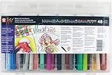 Sakura XBR-48SA 48-Piece Koi Assorted Coloring Brush Pen Set