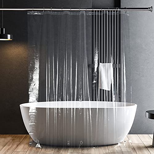AmazerBath Shower Liner, Clear Plastic Extra Long Shower Curtain Liners