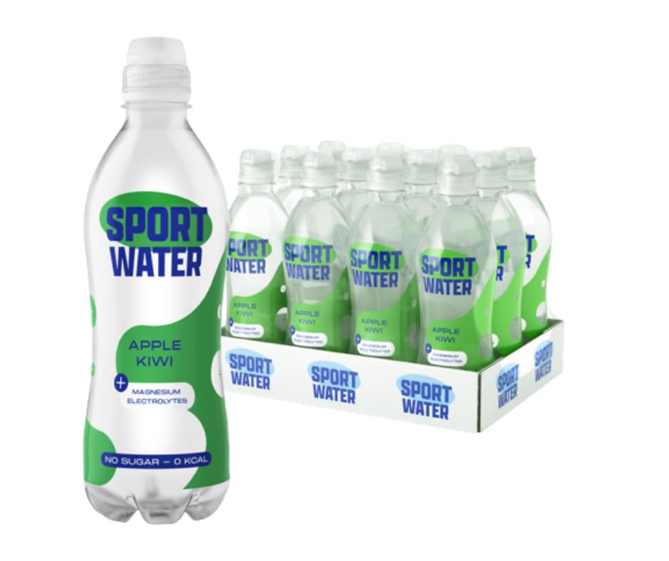 Sportwater Apfel Kiwi 12x50cl inkl 3€ EW-Pfand - Entdecke das Sportwater Apple Kiwi – eine vibrant-fruchtige Abkühlung, die viel mehr als nur Durstlöscher ist.