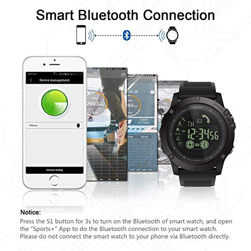 Smartwatch Hombre Deporte Reloj Inteligente Hombre Deporte con Estilo Smartwatch para Deportes y Aire Libre con… - Imagen 5