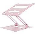 Targeal Adjustable Laptop Riser, Multi-Angle Stand with Heat-Vent for Mac, Notebook, Lenovo KT1-Rose