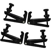 Mikinona Violin Strings Violin Strings 4pcs Brass Practical Tuner Violin Tuning Adjuster / - Full-size Black Tuners Tools Universal Fine Parts /-/ Fiddle Faddle Violin Tuner Violin Tuner