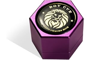 YEUEK TAOM Hexagon Magnetic Chalk Holder,Portable Pool Cue Chalk Holder for Predator Chalk,Silent Chalk Holder Pool Billiards,Pool Cue Chalk Case for Hexagon Round Billiards Pool Table Accessories