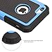 iPhone 5C Case, AUMIAU Hybrid Dual Layer Shock Absorbin Armor Defender Protective Case Cover (Hard Plastic with Soft Silicon) for Apple iPhone 5C-Blue