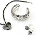 CHUVORA Hand Blown Glass Black Curve Line Heart Shaped Pendant Necklace, 18 inches