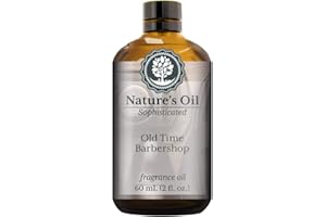 NATURE'S OIL Old Time Barbershop Fragrance Oil (60ml) for Cologne, Beard Oil, Diffusers, Soap Making, Candles, Lotion, Home Scents, Linen Spray, Bath Bombs