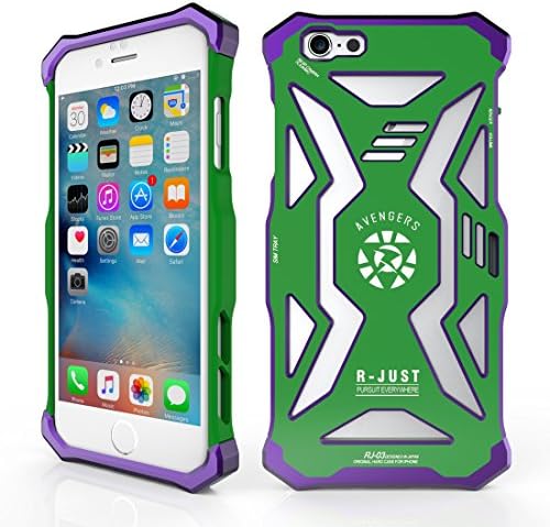 iPhone 6s Case ,iPhone 6 Case ,Personality Rubber with Aluminum Alloy Corner Shell Case Cover Bumper Defender for Apple iPhone 6/6S 4.7 Inches Green Blue