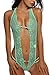 Avidlove Women Lace Teddy Lingerie Underwear V-Neck Babydoll Sleepwear Green Large
