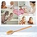 Dry Brushing Body Brush Skin Brush Natural Bristles Back Scrubber Exfoliating Massager Shower Dry/Wet Bath Brush For Men/Women Long Relax Wood Handle -Cellulite,Circulation,Skin Beauty Healthy
