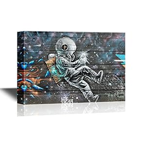 Canvas Wall Art - Modern Graffiti - Gallery Wrap Modern Home Art | Ready to Hang - 12x18 inches
