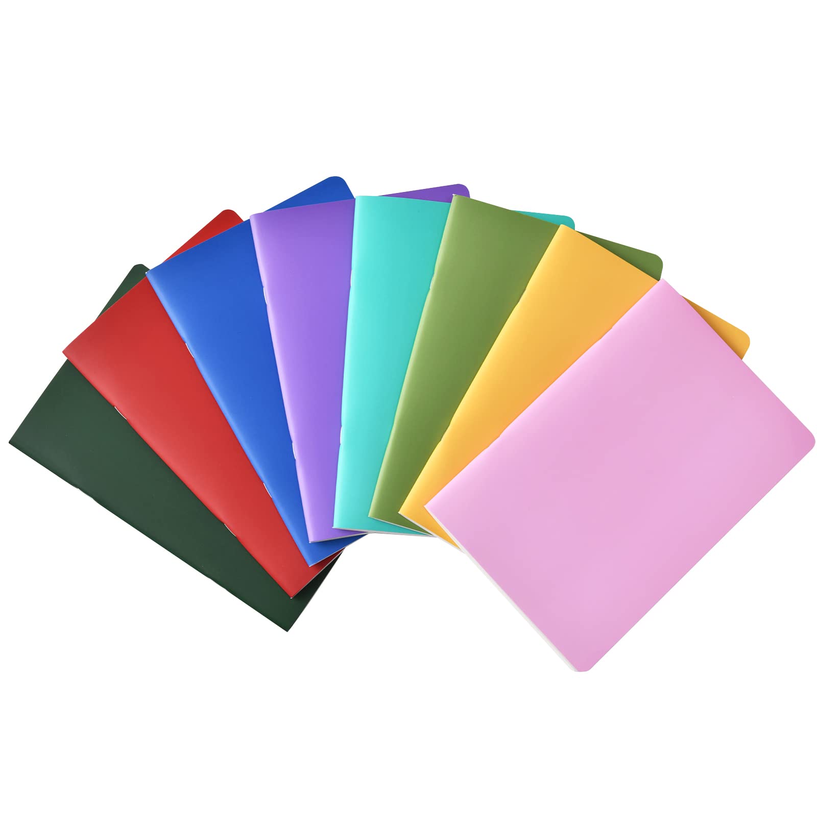 Notebook A5 - A5 Notebook with Premium Paper, Pack of 8, Classic Writing A5 Notebook Journal, 5.4" X 8.3", Colorful