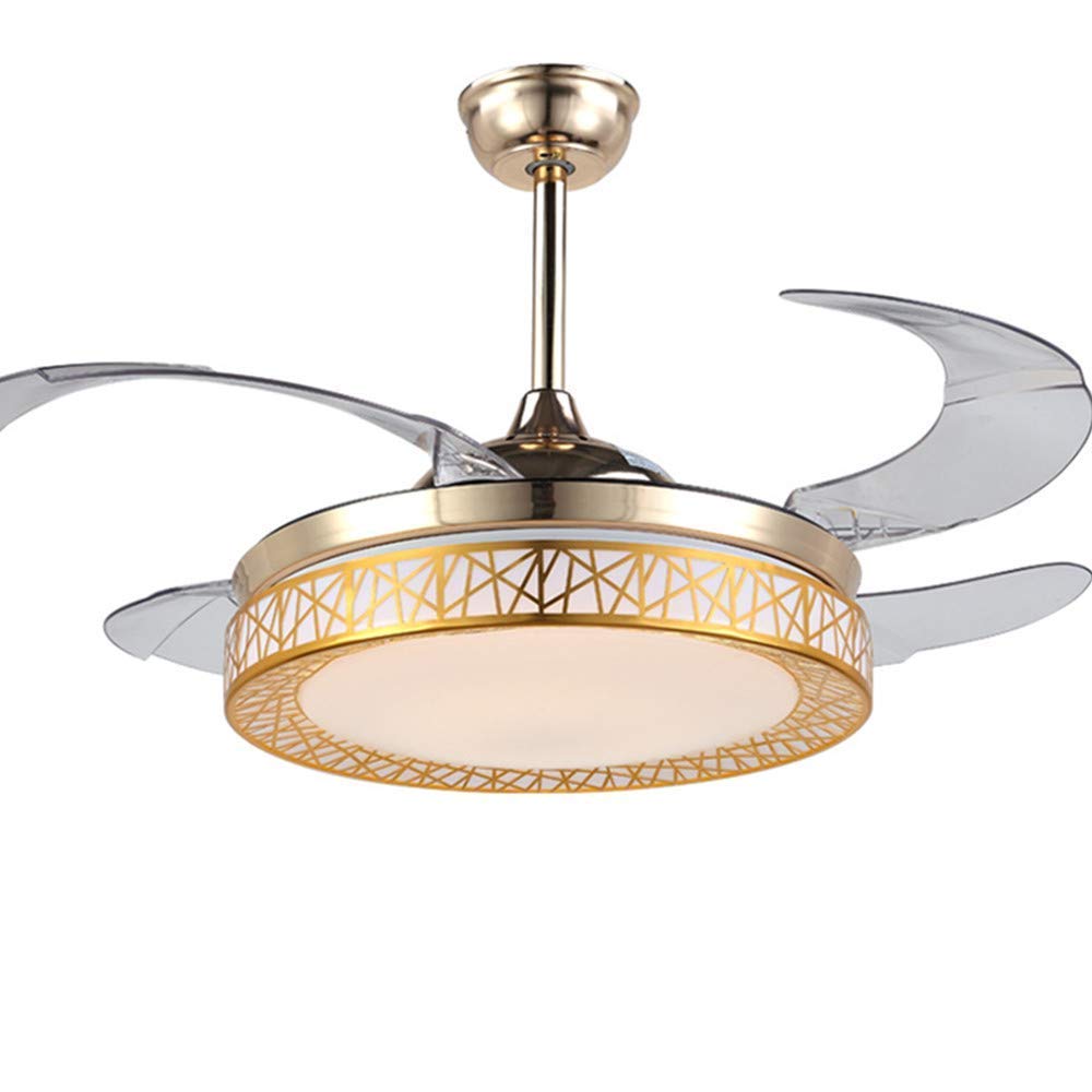 42 Inch Ceiling Fans 4 Retractable Blades Led Ceiling Fan Three